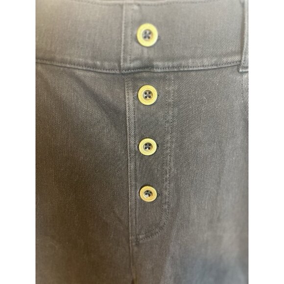 Halara Flex High Waisted Casual Boyfriend Jeans Large Black Straight Leg Pockets - Picture 5 of 10